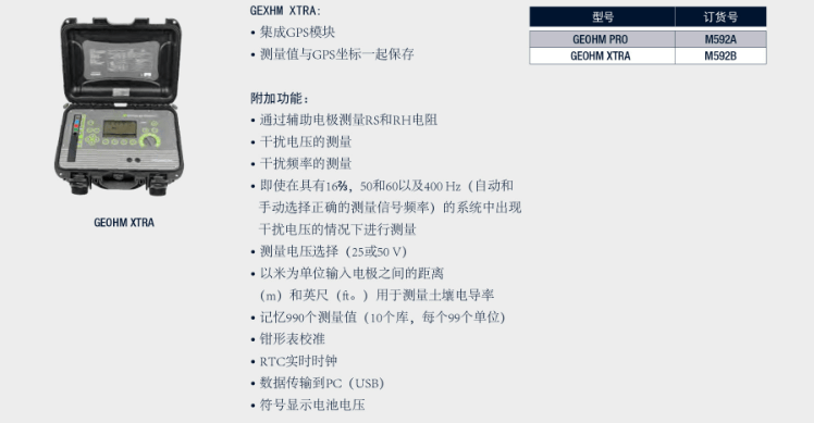 電氣安規(guī)測(cè)試儀-接地電阻測(cè)試儀-GEOHM PRO/XTRA